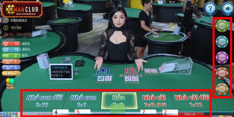 Cách đánh bài Baccarat về quy định rút lá thứ ba trong cửa Banker